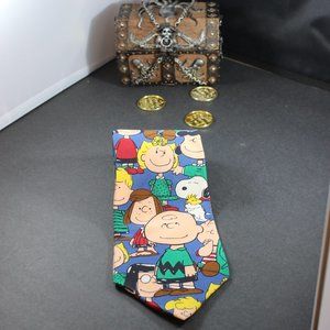 Peanuts Charlie Brown Tie I need all the Friends I Can Get 56" Long 4" Wide